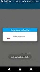 Pantalla de confirmación en MXL TV mostrando que la lista M3U fue guardada con éxito.